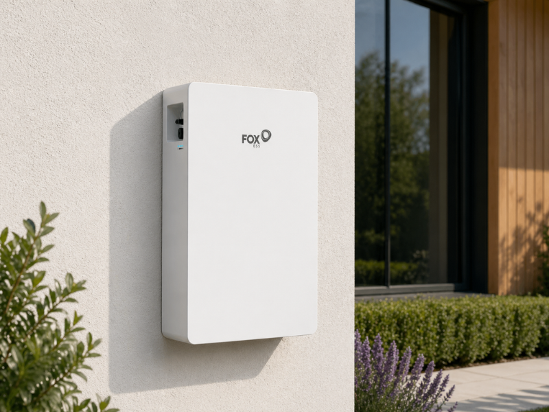 Fox ESS home battery storage unit installed at a UK home
