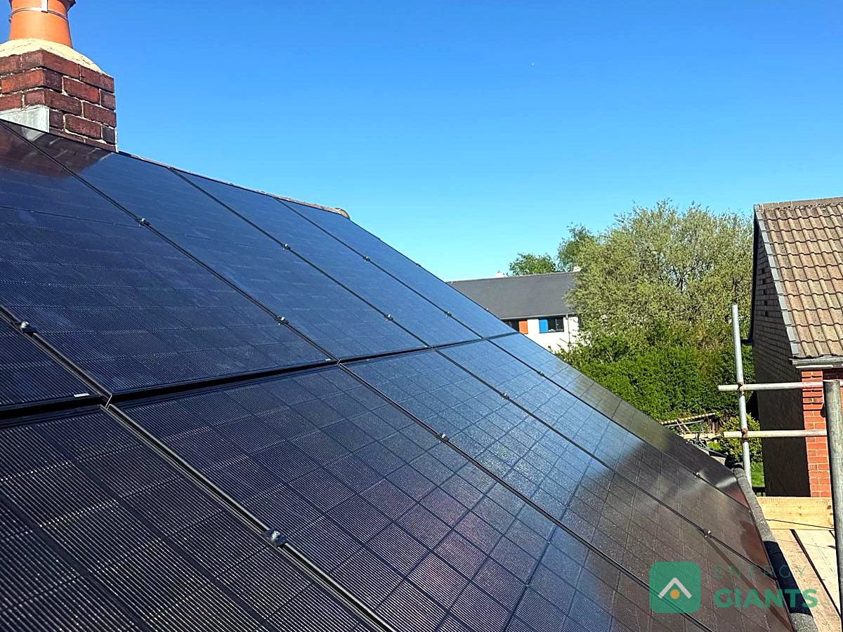 A due south roof and a battery in the outbuilding, Birstall