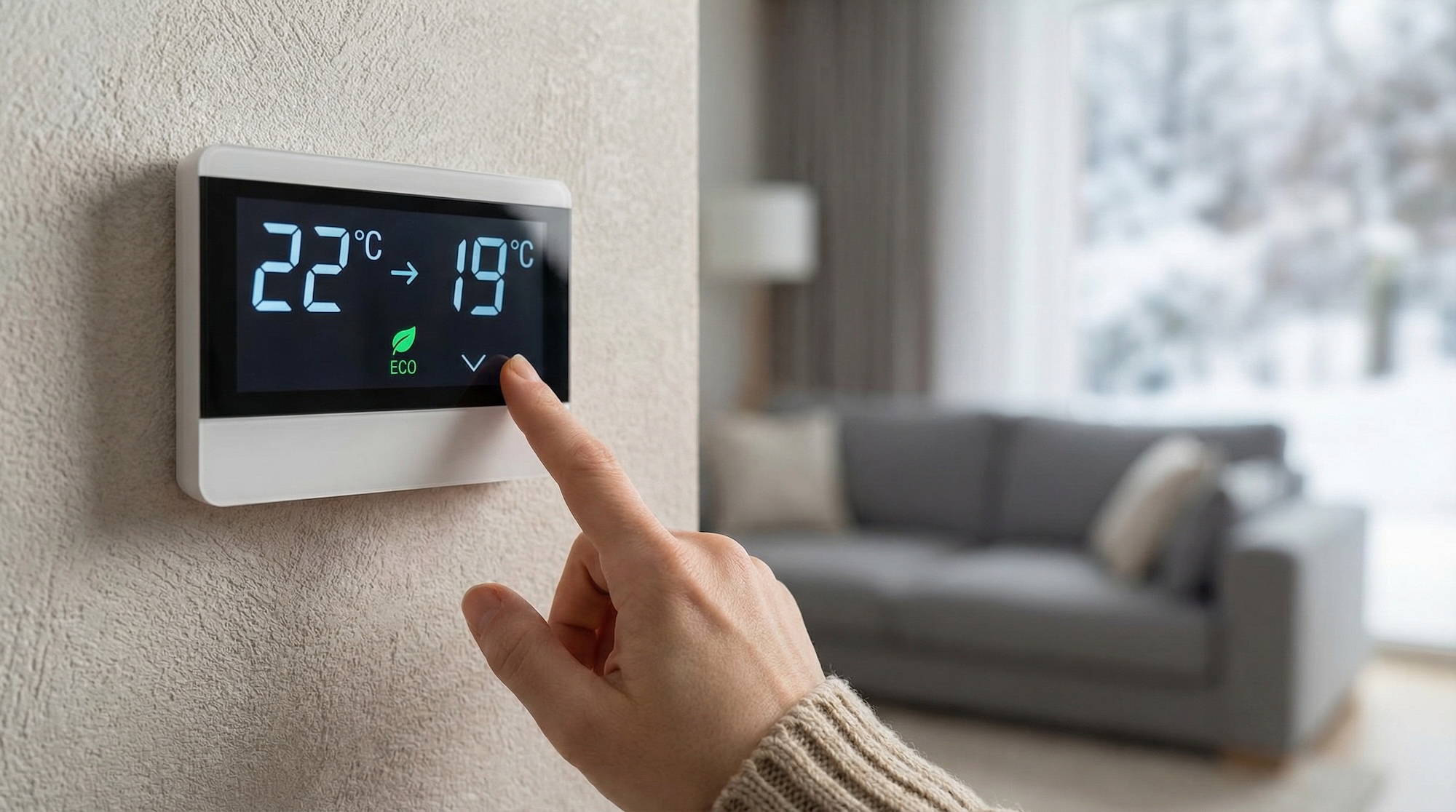Engineer installing a first time central heating system
