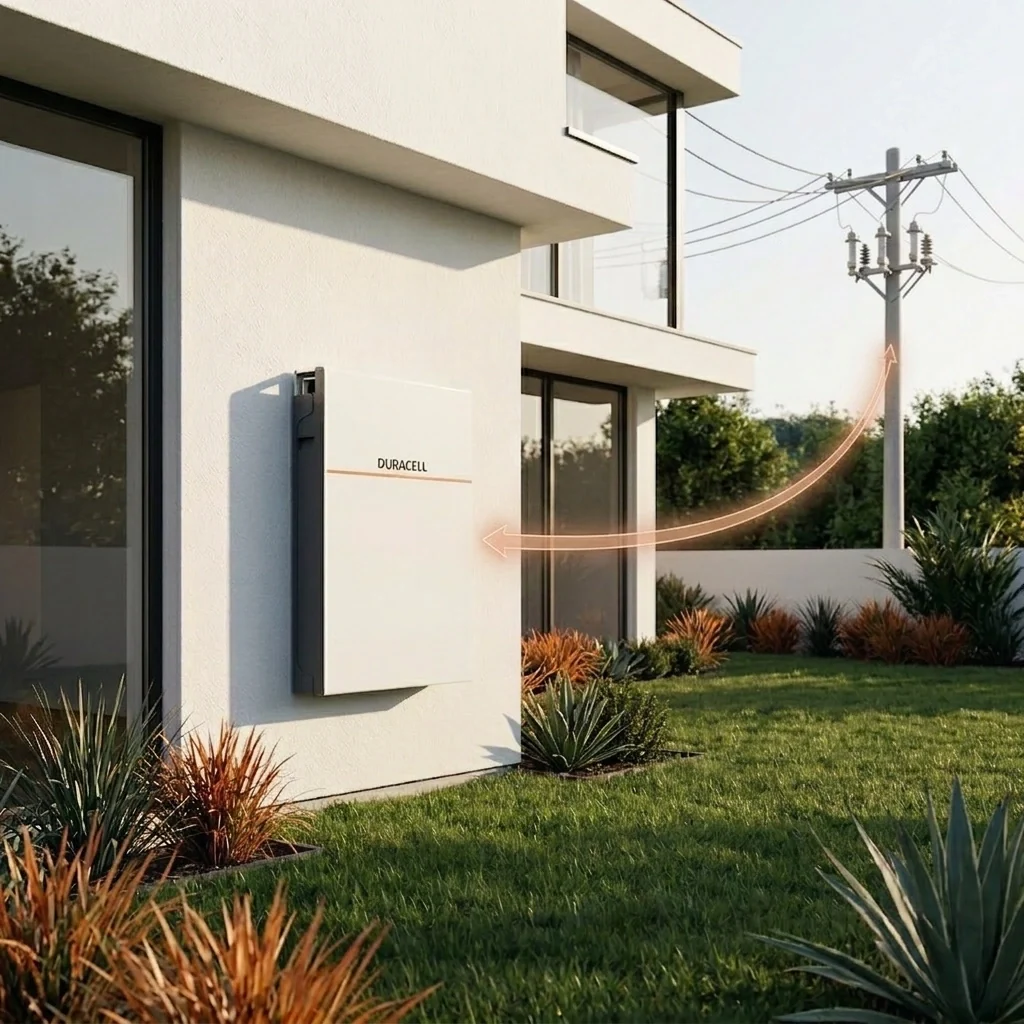 Duracell Energy home battery storage unit installed at a UK home